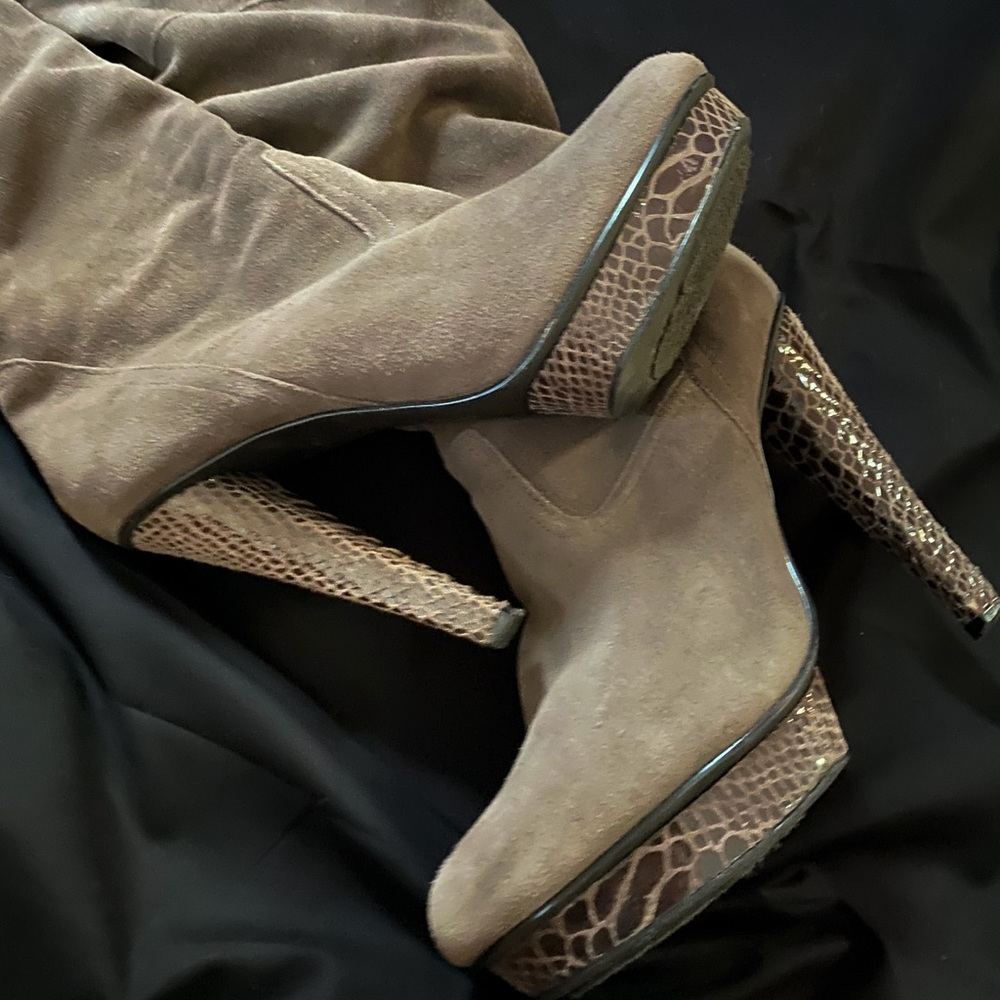 Suede Thigh-high Boots